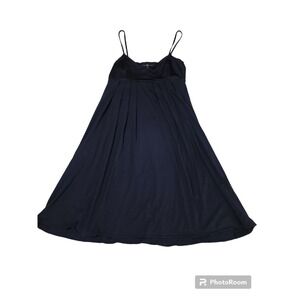 GAP‎ Casual Sundress Black Sleeveless A-Line Summer Dress Medium